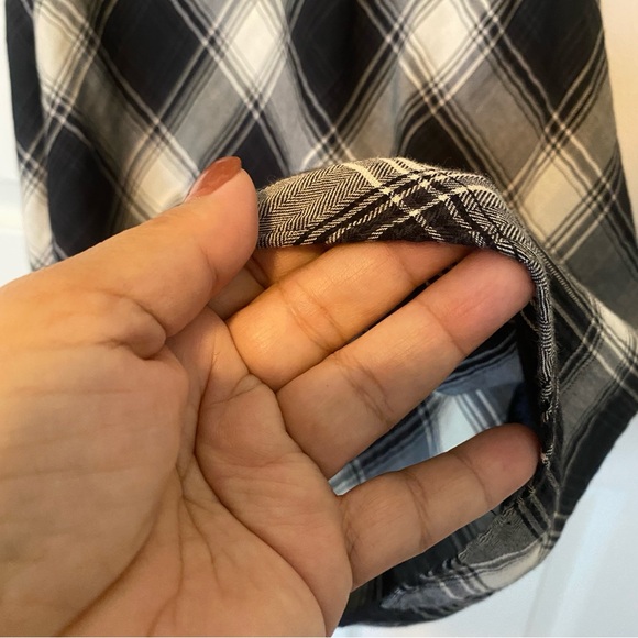 ASOS Petite Mini Tea Dress in Black Check - Picture 9 of 14